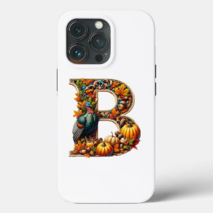 Letter B in Thanksgiving style iPhone 13 Pro Case