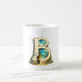 Letter B Initial Mug | Watercolor Alphabet Gift