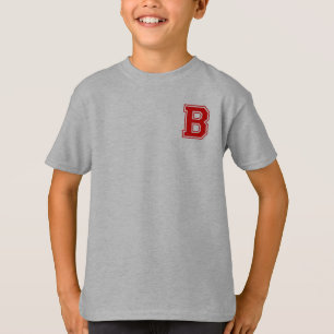 Letter B - Initial Name Alphabet Monogram T-Shirt
