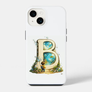  Letter B Initial | Watercolor Alphabet Gift iPhone 14 Case