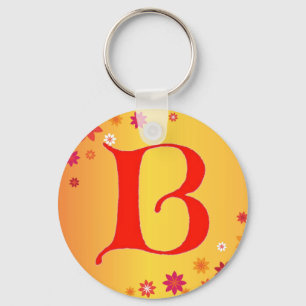 Letter B Key Ring