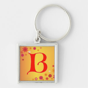 Letter B Key Ring