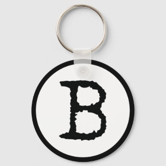 Letter B Key Ring