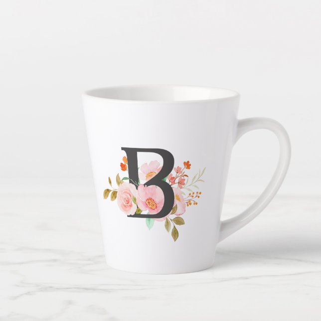 Letter B Latte Mug (Right)