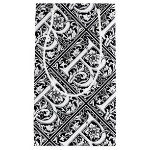 Letter B Mediaeval Monogram Art Nouveau Small Gift Bag