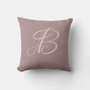 Letter B Monogram Initial Custom Cushion