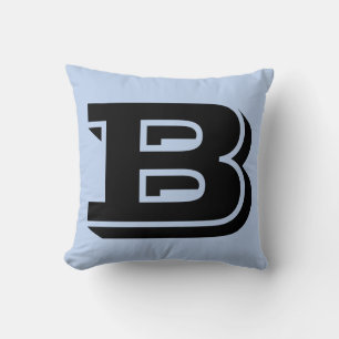 LETTER B MONOGRAM PILLOW