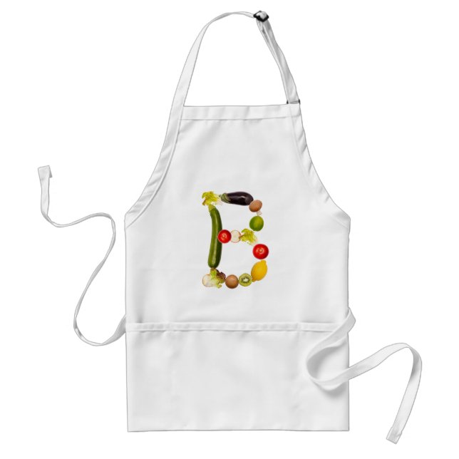 letter "B" of fruits and vegetables Standard Apron (Front)