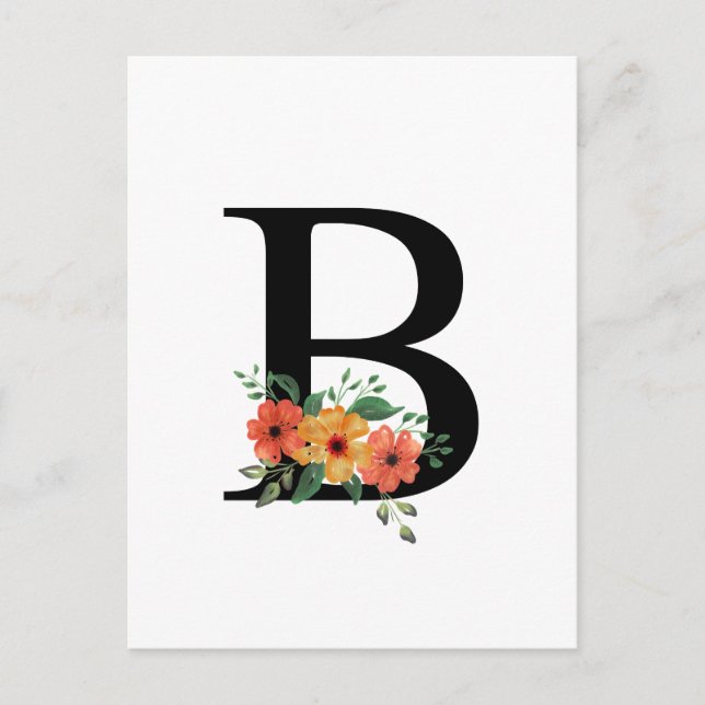 Letter B Postcard (Front)