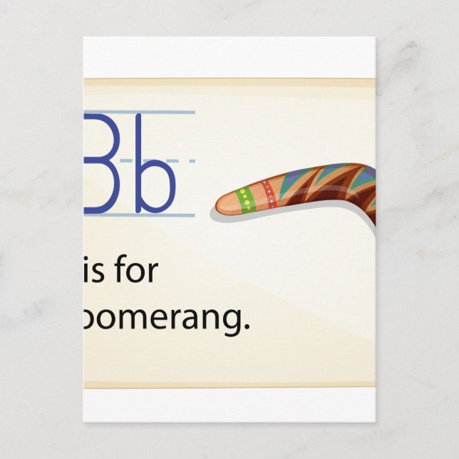 Letter B Postcard (Front)