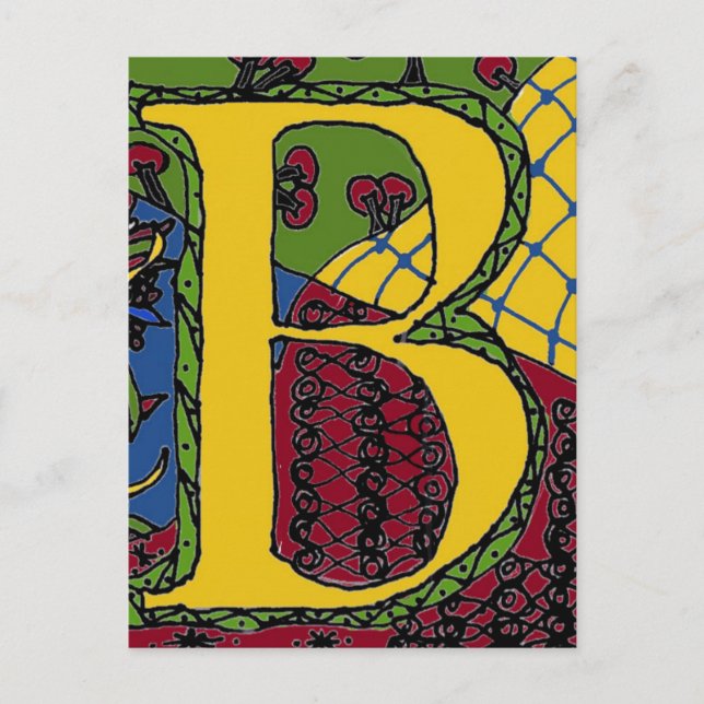 Letter B Postcard (Front)
