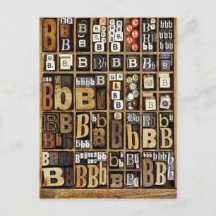 Letter B Postcard