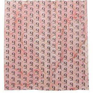 Letter B Shower Curtain