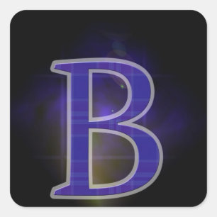 Letter B Square Sticker