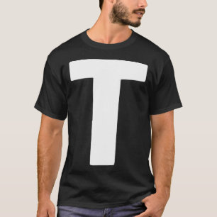 Letter big and bold white T-Shirt