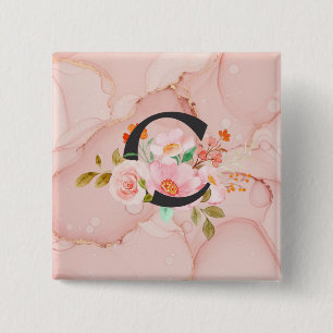 Letter C 15 Cm Square Badge