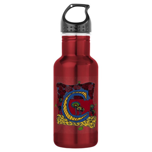 Letter C 532 Ml Water Bottle (Front)