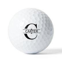 Letter C | Black ornamental Split Monogram 