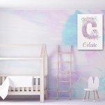 Letter C Bunny Acrylic Wall Art<br><div class="desc">Decorate your nursery with this adorable bunny personalised acrylic art!</div>