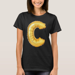 Letter C Capital Alphabet Camouflage Initial T-Shirt