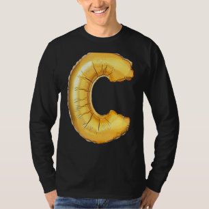 Letter C Capital Alphabet Camouflage Initial T-Shirt