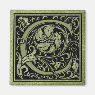 Letter C First Letter Monogram Magnet