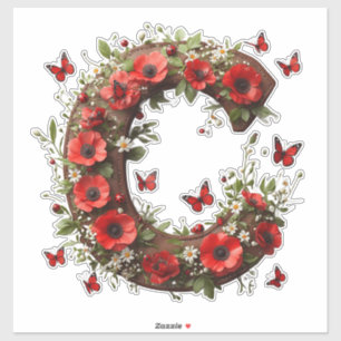 🐞 Letter C For Personalised Floral Crafts 🌺