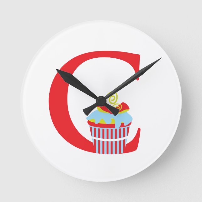 Letter C Initial Clock (Front)