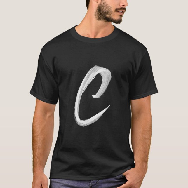 Letter C Initial Name Monogram Capital Letter T Sh T-Shirt (Front)