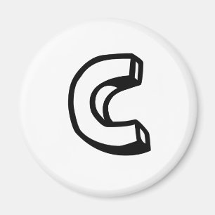 Letter C Magnet