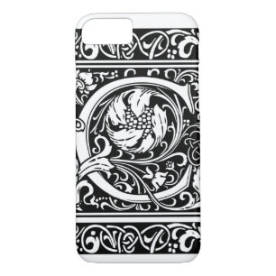 Letter C Mediaeval Monogram Art Nouveau iPhone 8/7 Case