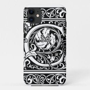 Letter C Mediaeval Monogram Art Nouveau iPhone 11 Case