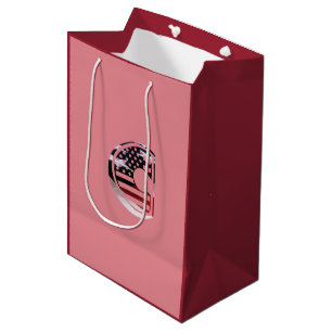 Letter C Monogram Initial USA Medium Gift Bag