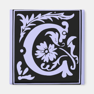 Letter C Monogram Magnet