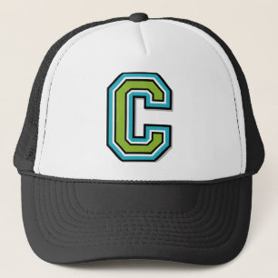 Letter "C" Monogram Trucker Hat