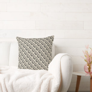 Letter C Monogram Vintage Celtic Knot Print Cushion