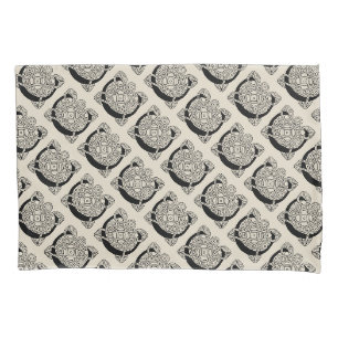 Letter C Monogram Vintage Celtic Knot Print Pillowcase