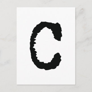 Letter C Postcard