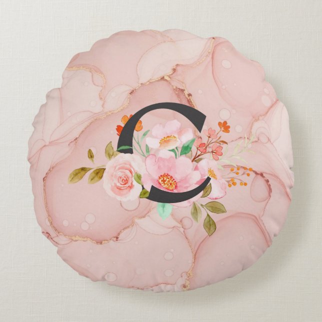 Letter C Round Cushion (Front)