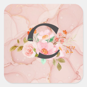 Letter C Square Sticker