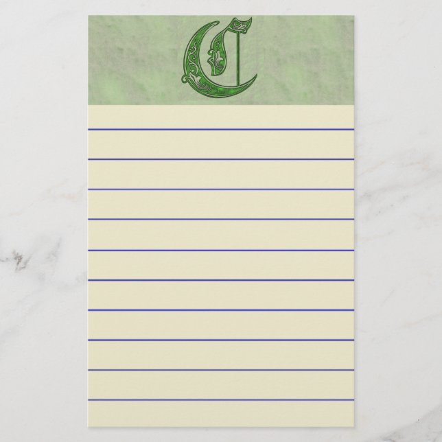 Letter C Stationery (Front)