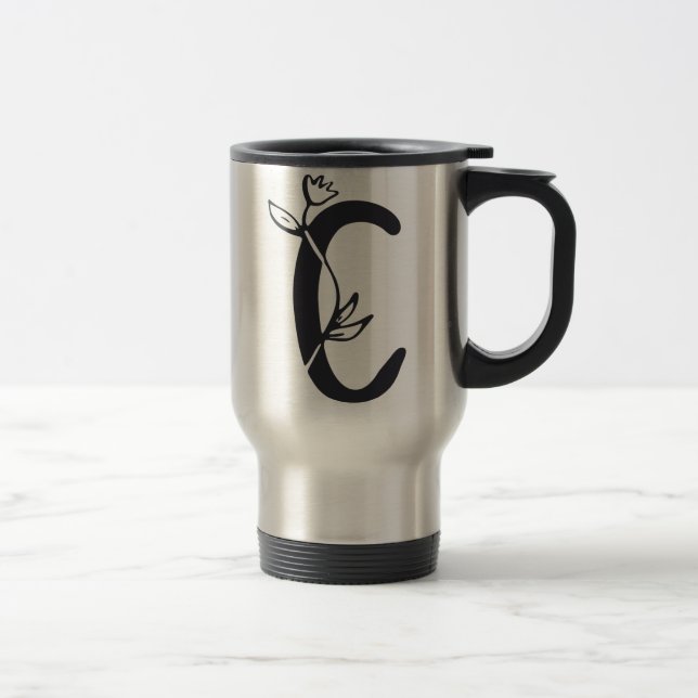 Letter C Travel Mug (Right)