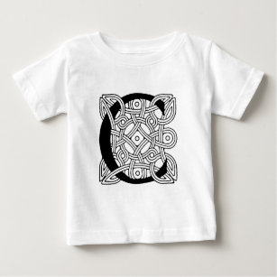 Letter C Vintage Celtic Knot Monogram Baby T-Shirt
