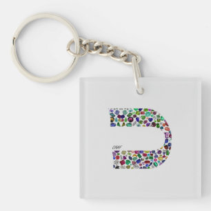 Letter 'CHAF' Key Ring