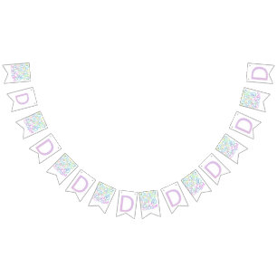 Letter Confetti "D" Bunting