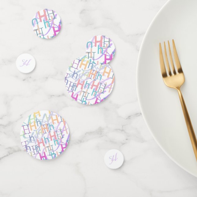 Letter Confetti "H" (Group)