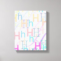 Letter Confetti "H"