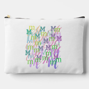 Letter Confetti "M" Accessory Pouch