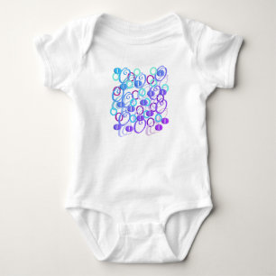 Letter Confetti "O" Baby Romper Bodysuit