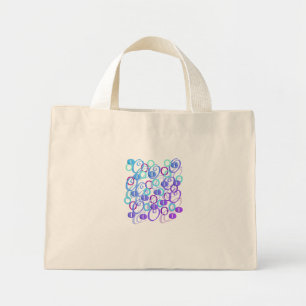 Letter Confetti "O" Mini Tote Bag